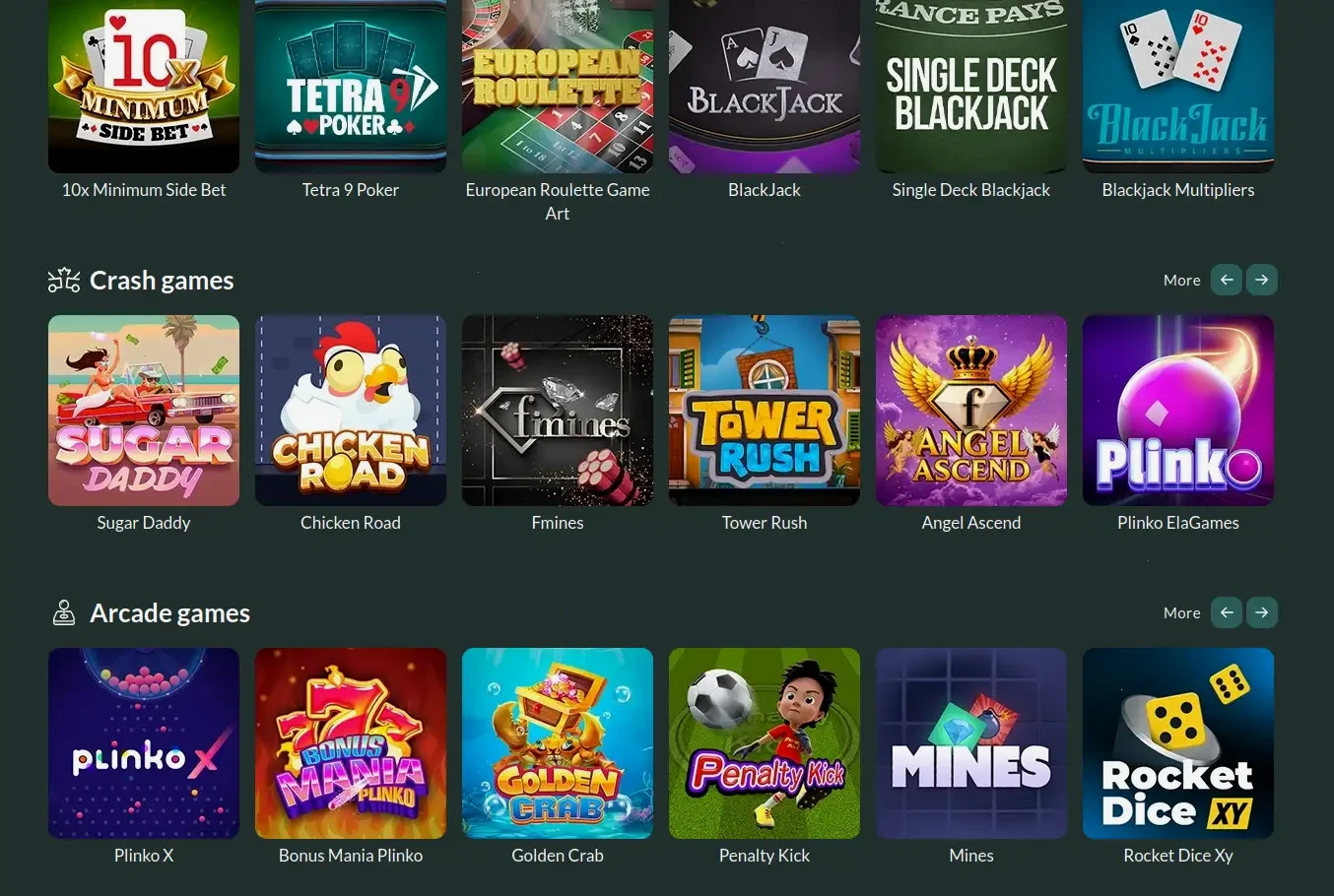 Gofish Casino Spielübersicht
