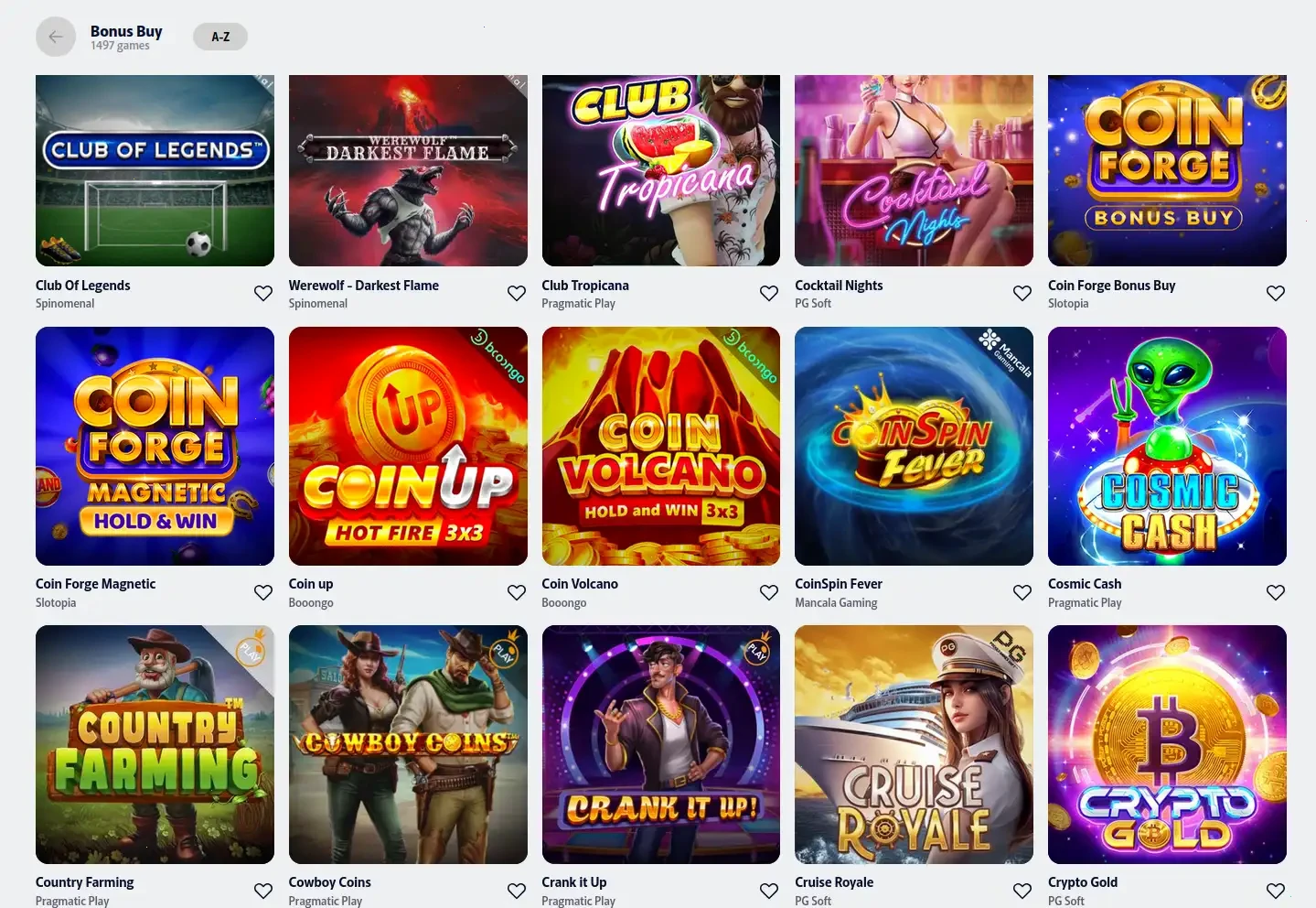 Gofish Casino 400% Bonus Übersicht und Spielauswahl